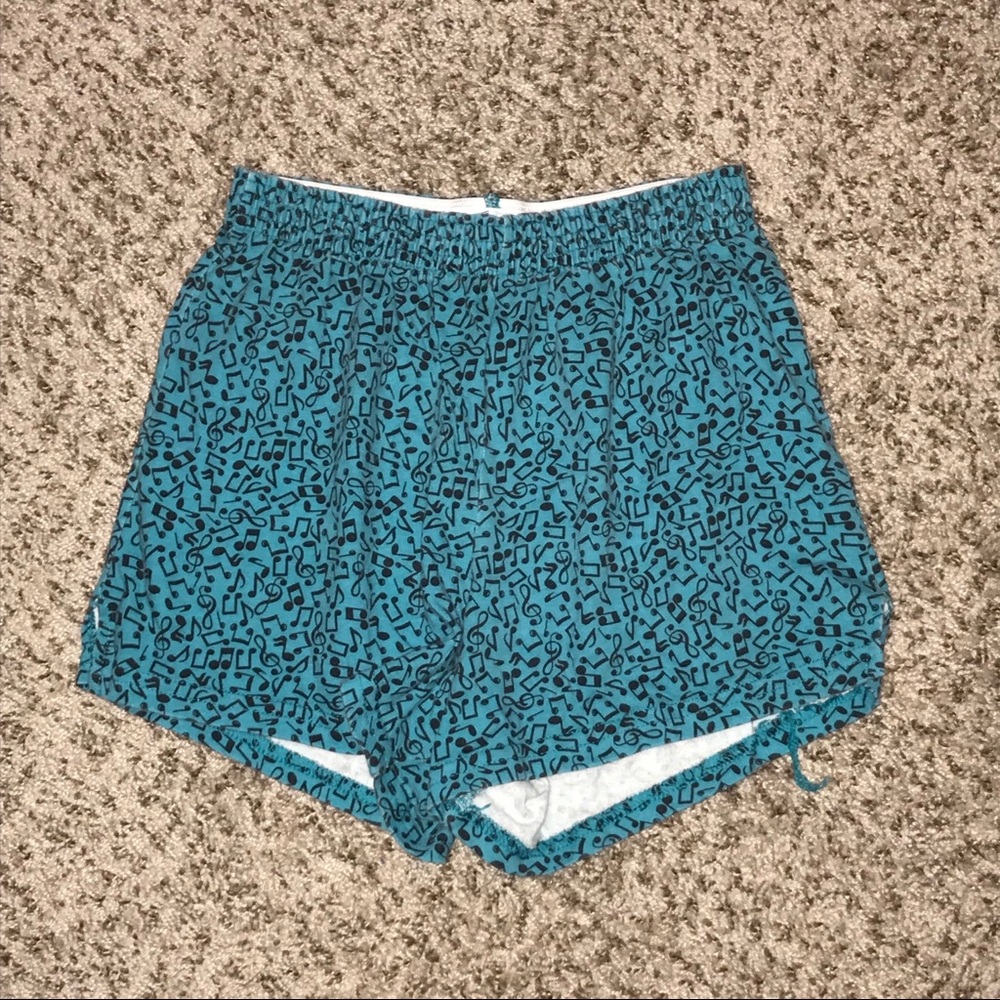 🎈Teal Music Note Soffe Shorts